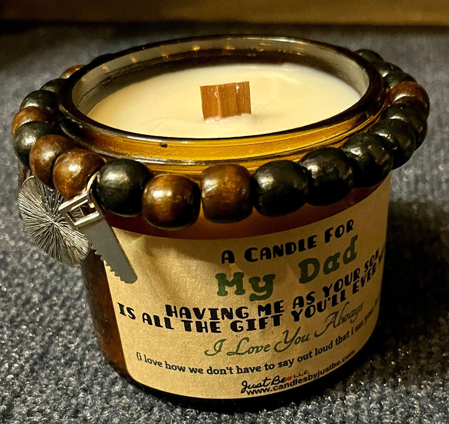 Quoted Candles in Bourbon Wood Scent