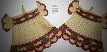 Load image into Gallery viewer, Vintage Crochet Dress Pot Holders set of 2
